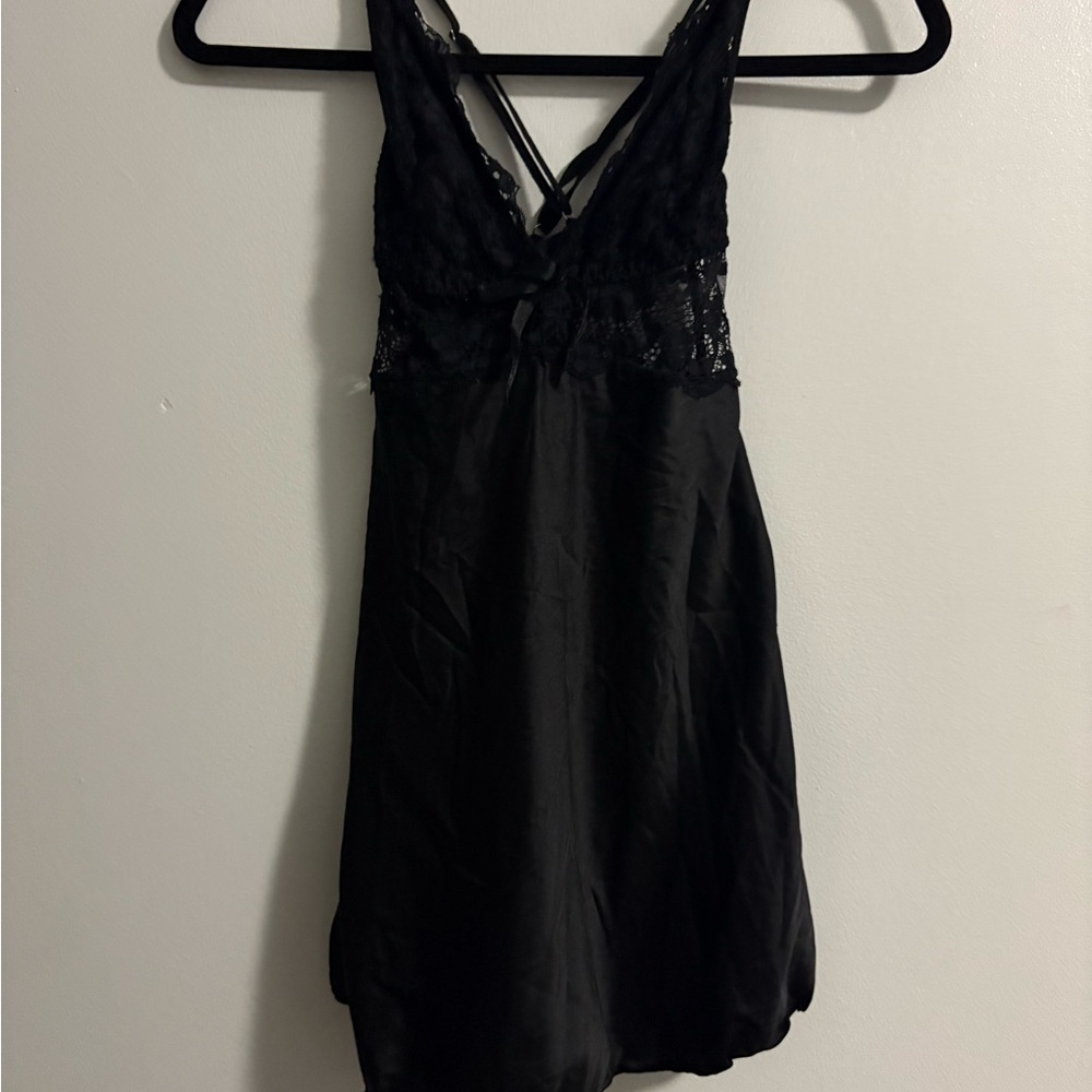 Black Lace Lingerie Dress
